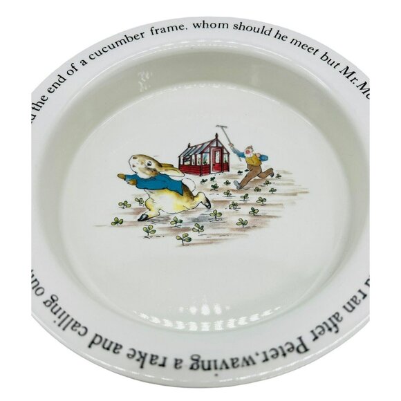 Wedgwood Peter Rabbit 3 Piece Nursery Set Plate Mug Oatmeal Bowl England Ceramic - Picture 5 of 16